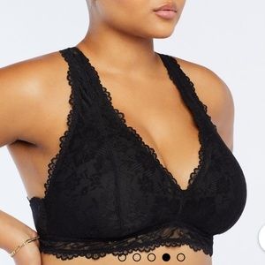 Savage Fenty Floral Lace Racerback Bralette (1X)